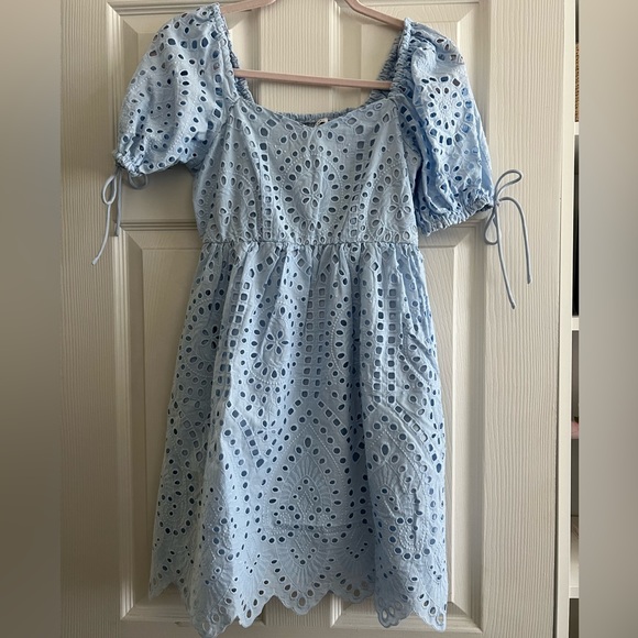 English Factory Dresses & Skirts - English Factory Eyelet Scallop Edge Dress